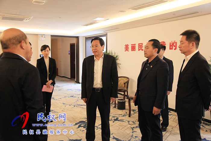 市人大常委會副主任、縣委書記姬脈常查看2020河南·民權第六屆制冷裝備博覽會籌備工作