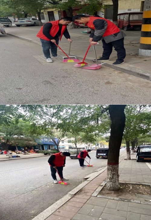 城管局路燈所：迎接我縣文明城、衛(wèi)生城創(chuàng)建及冷博會召開開展志愿交通、衛(wèi)生服務