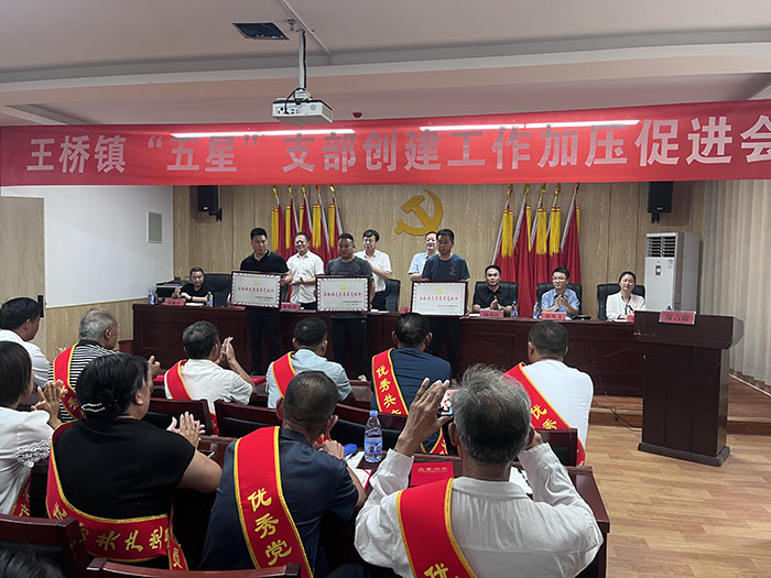 王橋鎮(zhèn)召開“五星”支部創(chuàng)建工作加壓促進會 王橋鎮(zhèn)召開“五星”支部創(chuàng)建工作加壓促進會
