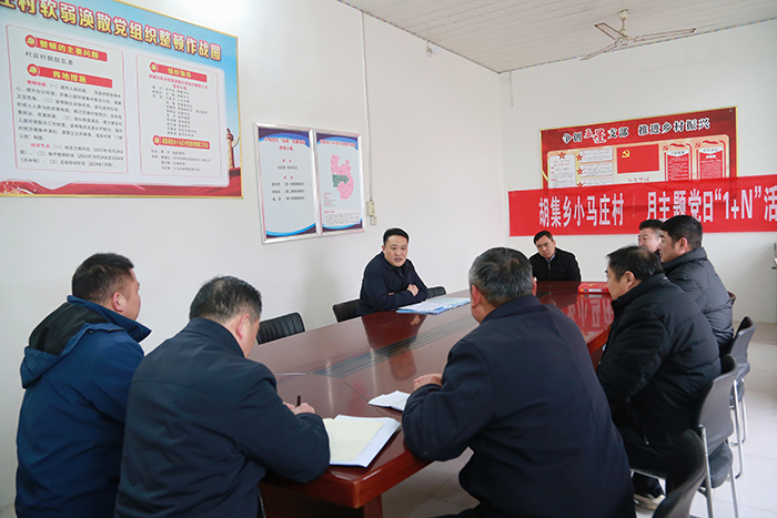 縣委常委、組織部長(zhǎng)王義彬到胡集鄉(xiāng)小馬莊村調(diào)研指導(dǎo)軟弱渙散村黨組織整頓工作