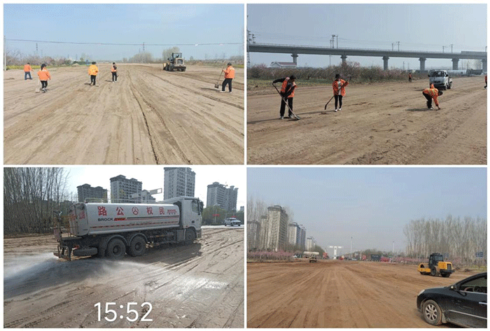 民權(quán)縣清明節(jié)修建臨時(shí)停車場順利完工 民權(quán)縣清明節(jié)修建臨時(shí)停車場順利完工