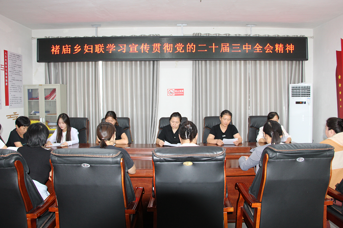 民權(quán)縣褚廟鄉(xiāng)婦聯(lián)學習宣傳貫徹黨的二十屆三中全會精神 民權(quán)縣褚廟鄉(xiāng)婦聯(lián)學習宣傳貫徹黨的二十屆三中全會精神