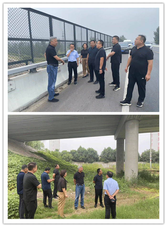 商丘市公路事業(yè)發(fā)展中心到我縣開展干線公路“公跨鐵”橋梁專項整治工作檢查 商丘市公路事業(yè)發(fā)展中心到我縣開展干線公路“公跨鐵”橋梁專項整治工作檢查