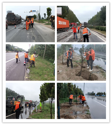  民權(quán)縣公路事業(yè)發(fā)展中心積極開(kāi)展雨后干線公路修復(fù)工作